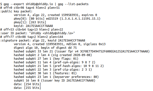 gpg list packets example